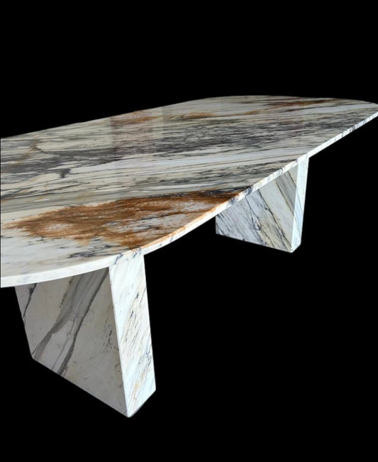 Table en marbre arabesque